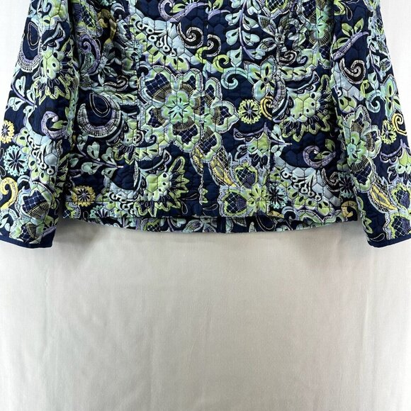 Requirements Jacket Womens Sz M Quilted Fully Lined Full Zip Floral Multicolor - Picture 6 of 11